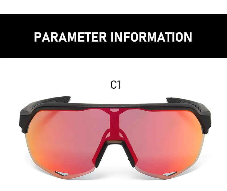Sport-Radsportbrillen S6 Radsportbrillen für Männer und Frauen Straßenfahrrad-Brillen Mountainbike-Sonnenbrillen Sport-Eyewear TR90
