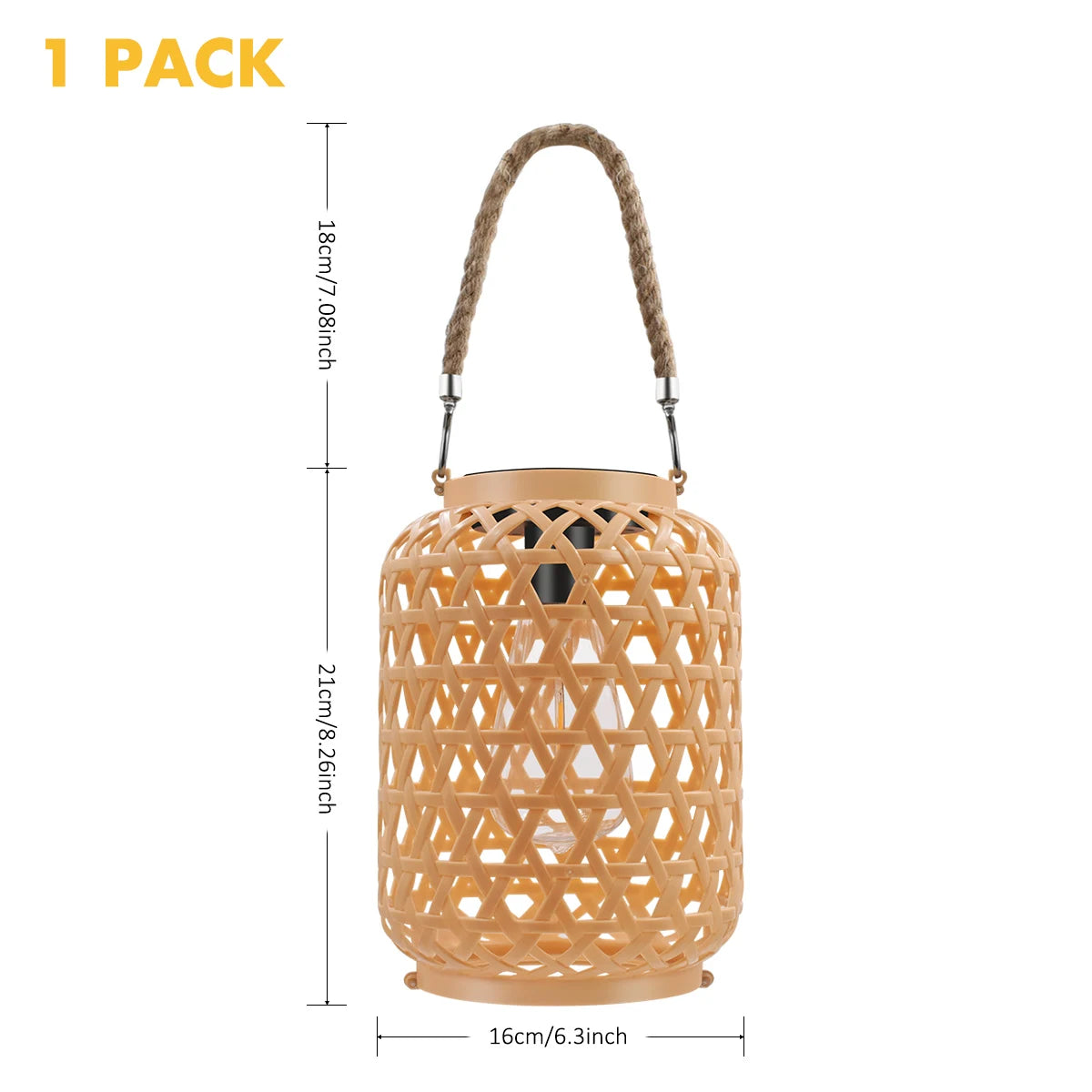 Rattan-Solarlaternen zum Aufhängen im Freien, Solar-Glühbirne, wasserdicht, Landhaus-Dekor, Solar-Tischleuchte, Dekoration für Garten, Hof