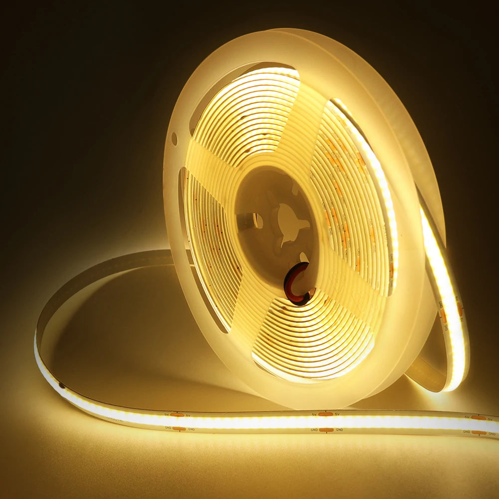 Neue 5V LED COB Licht Streifen Dimmbar Mit Touch Sensor/EIN OFF Schalter USB Flexible LED Band Weihnachten TV Hintergrundbeleuchtung Klebeband