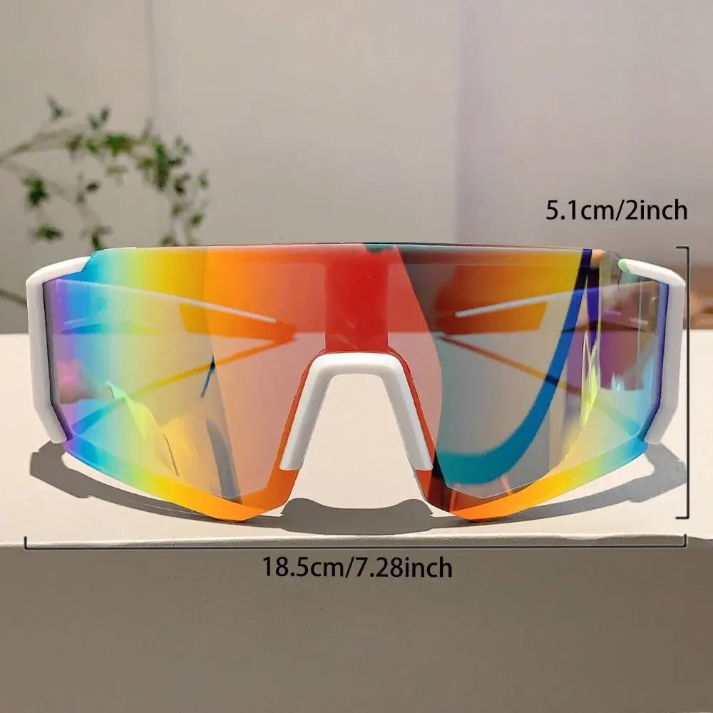 UV Sandproof Radfahren Sonnenbrille Klare Anti Strahlung Objektiv Outdoor Sport Brille Schutz Übergroße Winddichte Gläser
