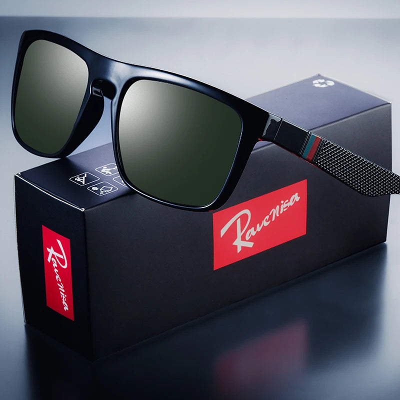 Mode Quadrat Vintage polarisierte Sonnenbrille Männer Frauen Retro fahren Angeln Sonnenbrille UV400 Brillen