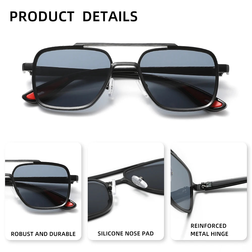 Personalisierte Sonnenbrille für Männer und Frauen, trendige Retro-Stil-Brille zum Fahren und Fahren im Freien auf Reisen