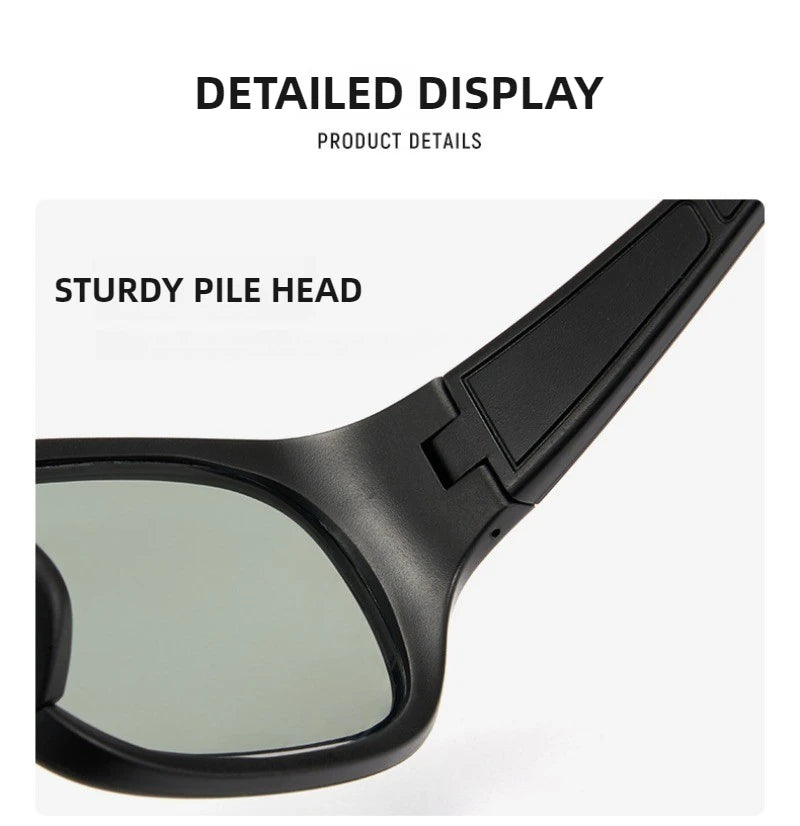 Sportreiten 0,1 s Intelligente photochrome Sonnenbrille für Männer TR90 Farbwechsel Polarisierte Linsenschirme UV400 Angeln Sonnenbrille