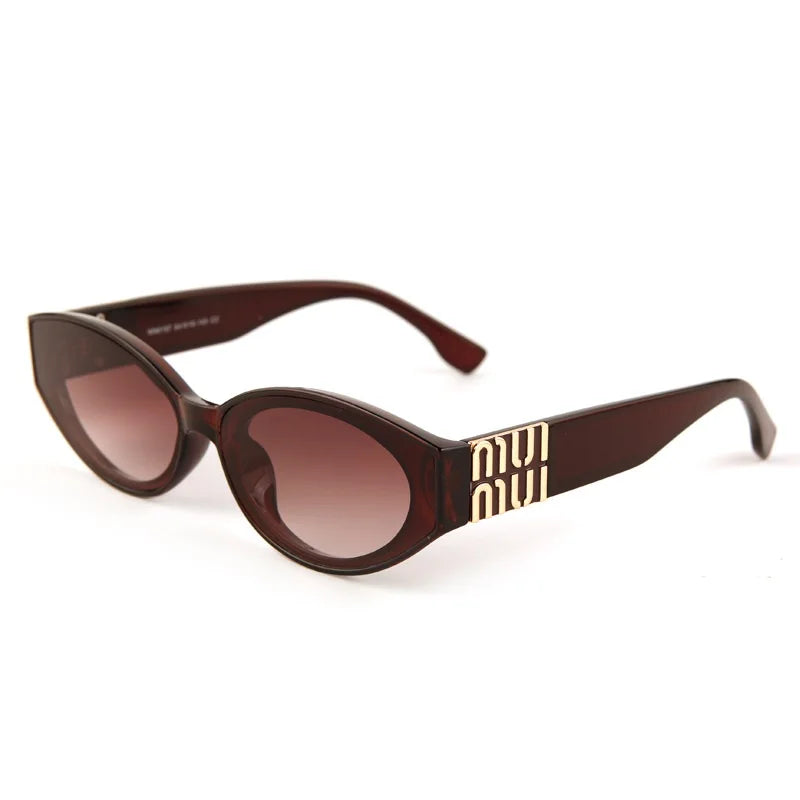 2025 Glamouröse Mode-Sonnenbrille für Damen Luxuriöse Ovale Designer-Brille für Herren Trendige Klassische Marken-Unisex-Brille UV400-Schutz
