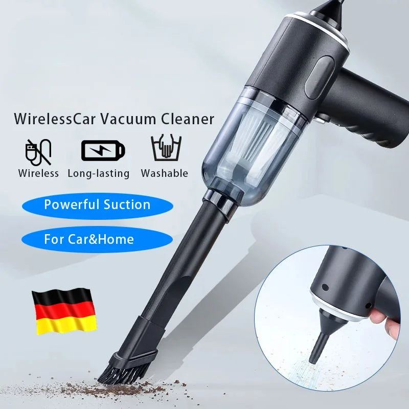 9000Pa Drahtlose Auto Staubsauger USB Lade 1200mAh Tragbare Reinigung Gerät Mini Nass und Trocken Staubsauger Haushalt