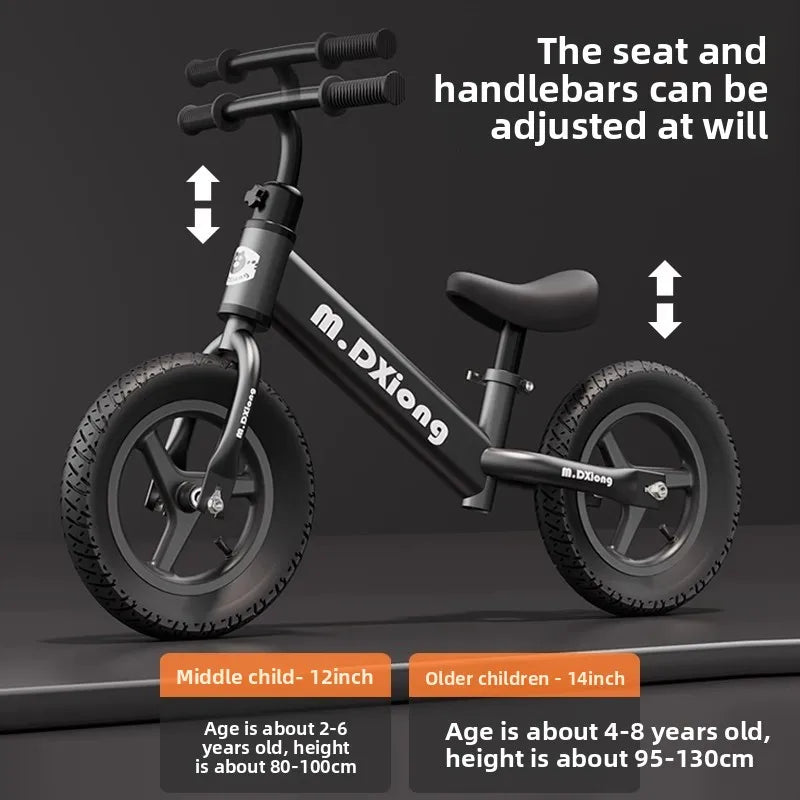 Kinder-Laufrad ohne Pedale, zweirädriger Roller, Fahrrad, Rutsche, Spielzeug, Yo-Yo-Fahrrad