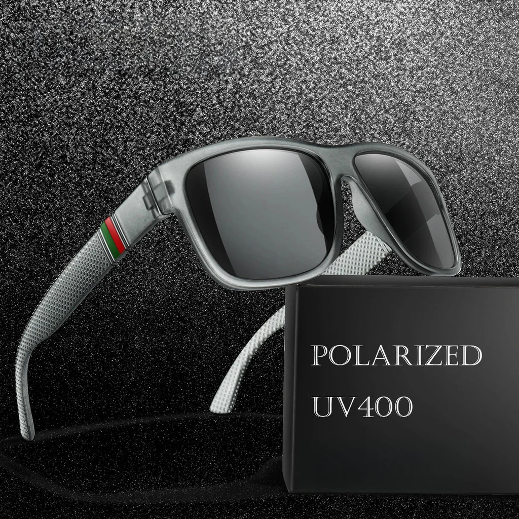 Klassische Männer Platz Polarisierte Angeln Sonnenbrille Im Freien Fahren Radfahren Laufen Brille Vintage Großen Rahmen UV400