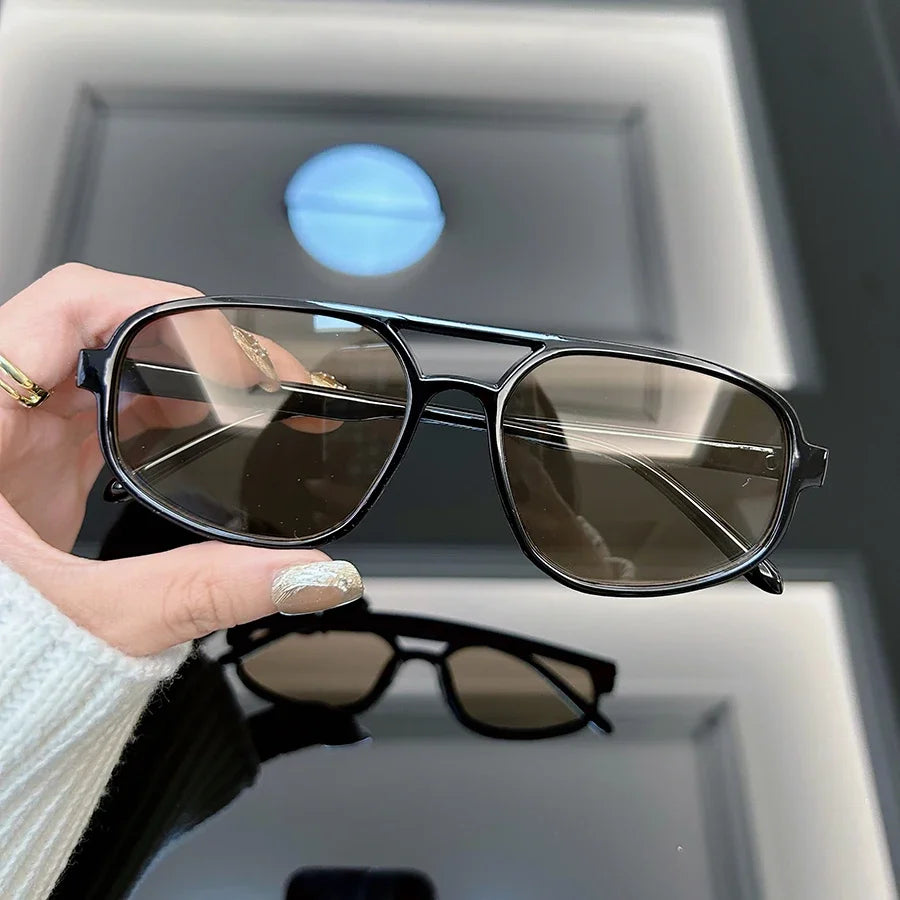 Mode quadratische Sonnenbrille Frauen Männer Marke Designer Vintage Spiegel Sonnenbrille weiblich männlich klassisch Retro im Freien Gafas de Sol