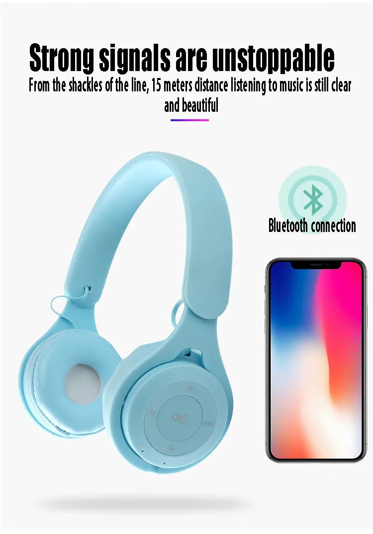 Stereo Y08 Headset 5,3 Bluetooth Headset Klapp Drahtlose Sport Kopfhörer Gaming Headsets Over-Ear Kopfhörer für Android ios