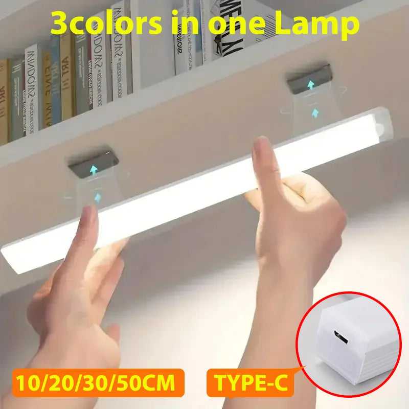 LED Motion Sensor Licht Drahtlose LED Nachtlicht Typ C Wiederaufladbare Licht Schrank Garderobe Lampe Treppe Hintergrundbeleuchtung Für Küche