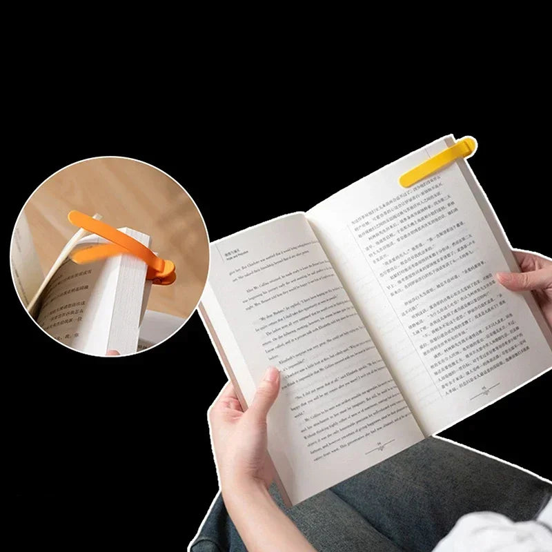 Wiederverwendbare Silikon-Lesezeichen mit automatischer Seitenfüllung, 3/6 Stück, Schreibwaren, für Studenten, Zuhause, Büro, Schreibwaren, Schulbedarf, Lesezubehör