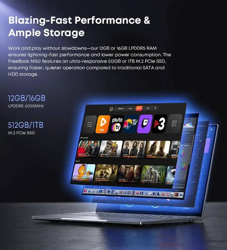 CHUWI FreeBook Tablet Laptop 2-in-1 Intel N150 13,5'' FHD Touchscreen 16 GB LPDDR5 RAM 512 GB SSD WIFI6 BT5.2 Windows 11 Notebook