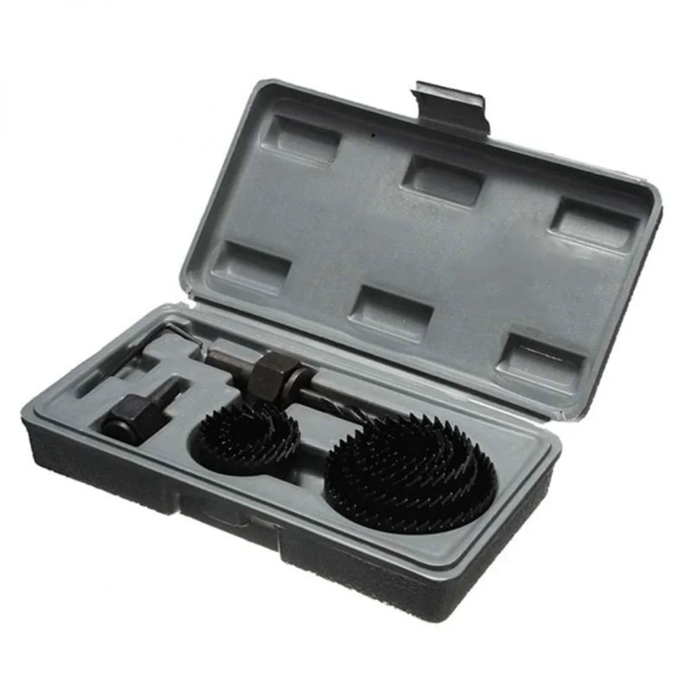 11Pcs Holzbearbeitung Bohren Tool Kit Loch Sah Schneiden Set Holz Metall Cutter Dorne Sägen Kern Bohrer Bits