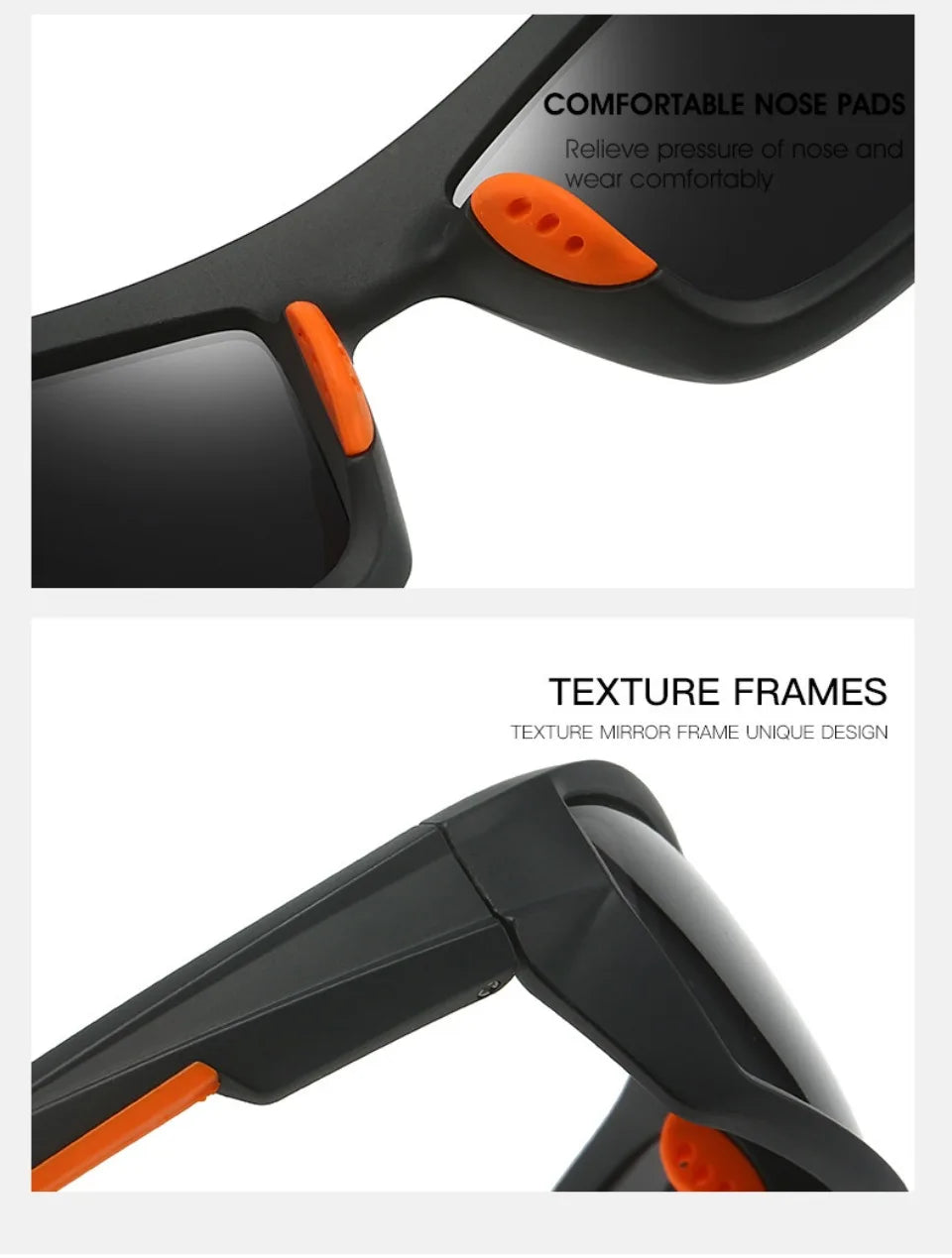 Neue Sonnenbrille für Männer Sport Polarisierte Quadratischen Rahmen Camouflage Sonnenbrille Fahren Angeln Radfahren Skifahren Sonne Brillen UV400