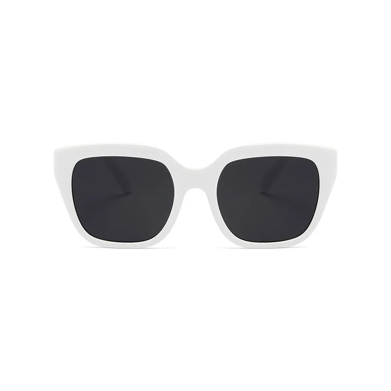 Shonemes quadratische Sonnenbrille Vintage Männer Frauen Schatten großen Rahmen Outdoor UV400 Sonnenbrille schwarz weiß für weibliche Männer