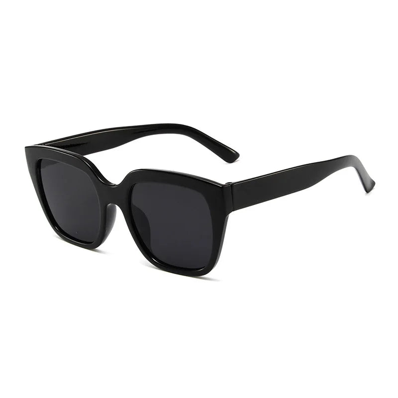 Shonemes quadratische Sonnenbrille Vintage Männer Frauen Schatten großen Rahmen Outdoor UV400 Sonnenbrille schwarz weiß für weibliche Männer