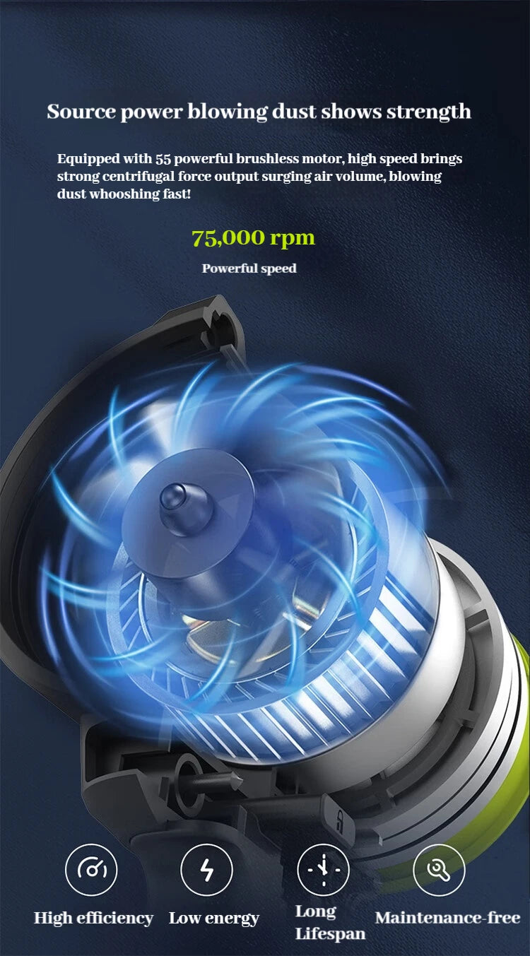 WORX 20 V bürstenlose Lithium-Batterie-Staubpistole WU093 Staubsammlergebläse (ohne Akku und Ladegerät)