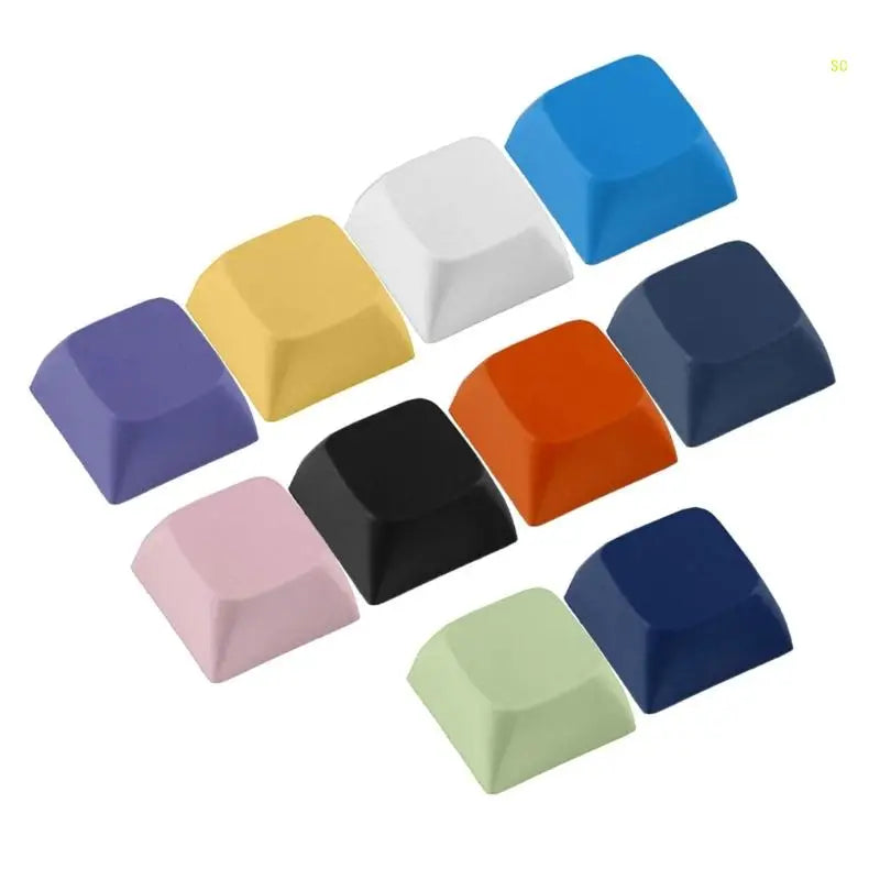 10PCs 1U XDA Profil Keycap Set Multi Farbe PBT Blank Tastenkappen Mechanische Tastatur Installation Dropshipping