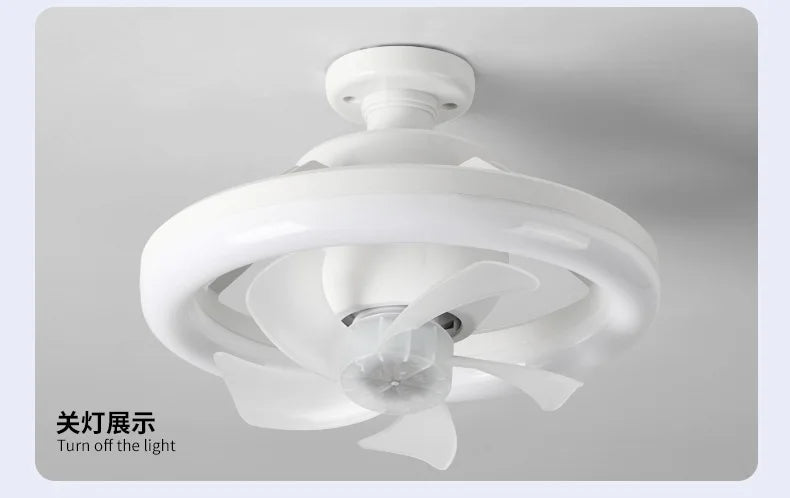 Neueste 360 ° bewegliche Kopf Decken ventilatoren Licht e27 LED-Fernbedienung RGB dreistufige Wind geschwindigkeit Wohnzimmer Esszimmer Schlafzimmer heiß