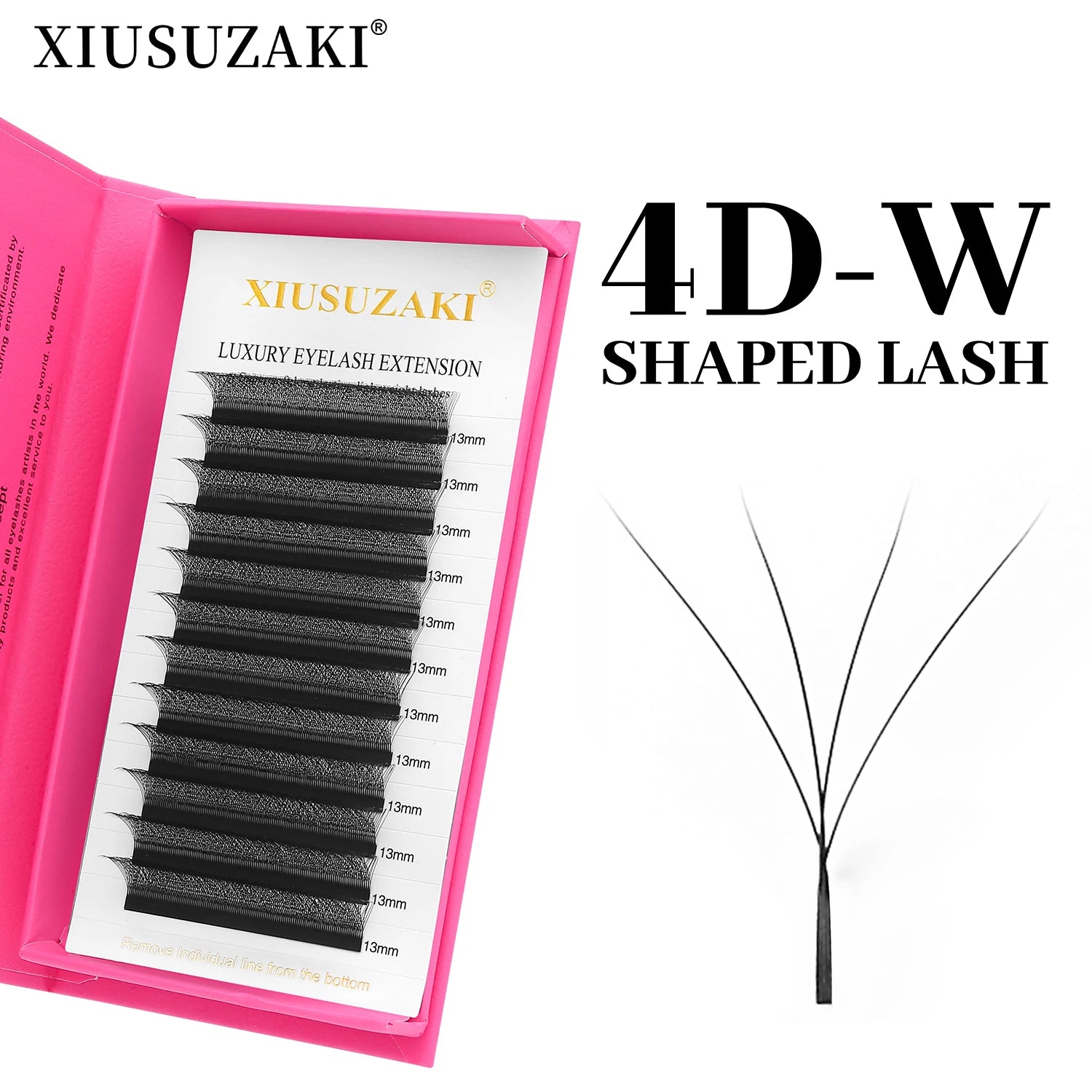 XIUSUZAKI W-förmige Wimpern Bloom 2D 3D 4D 5D 6D 7D 8D Automatische Blüte Vorgefertigte Fächer Wimpernverlängerungen YY Einzelwimpern