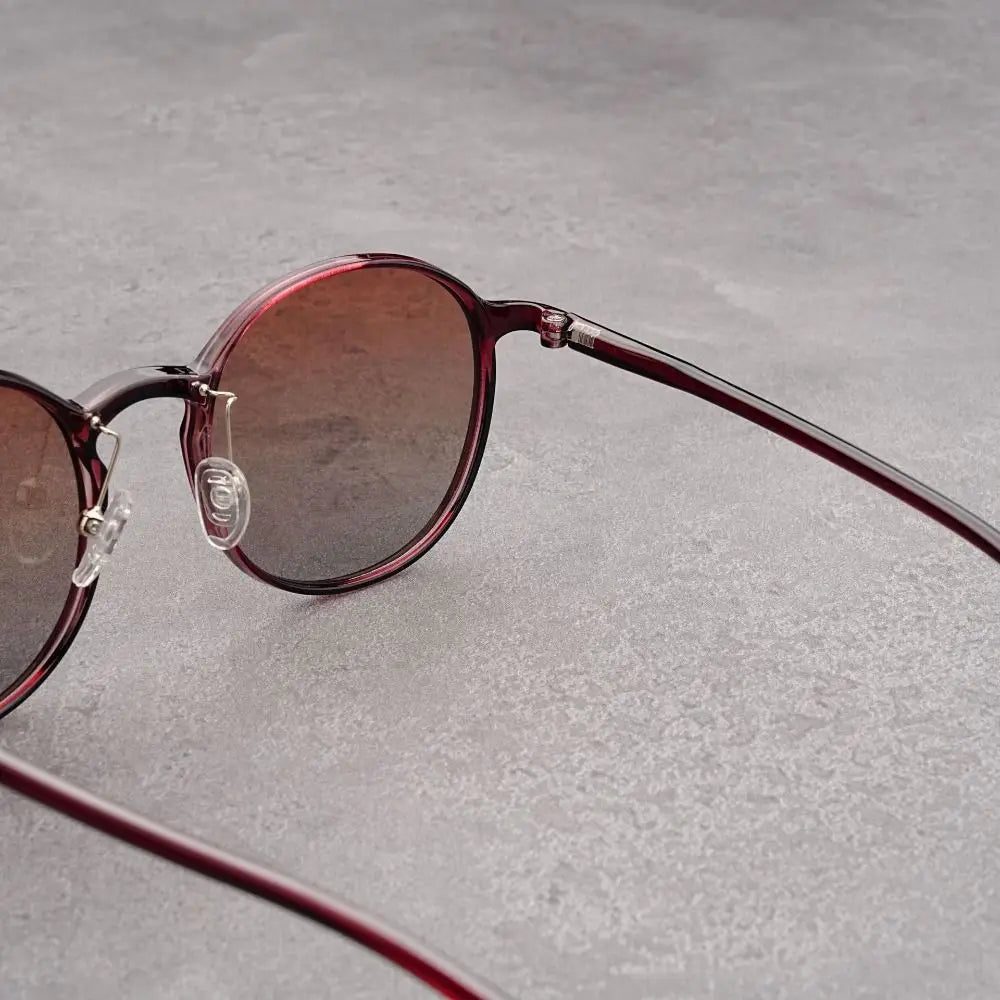 Sonnenbrille mit rundem Rahmen und rundem Rahmen, klassisches ultraleichtes Design, UV-beständige Brille, Vintage, trendige Fahrsonnenbrille für Herren und Damen