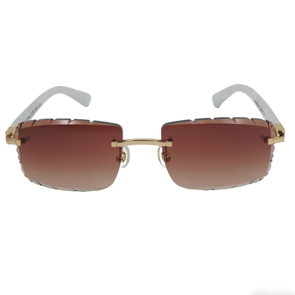 Sonnenbrille mit schlanken Metallrahmen: UV400-Schutz, trendiges Design für den täglichen und draußenbereich, schlanke Metall-Sonnenbrille