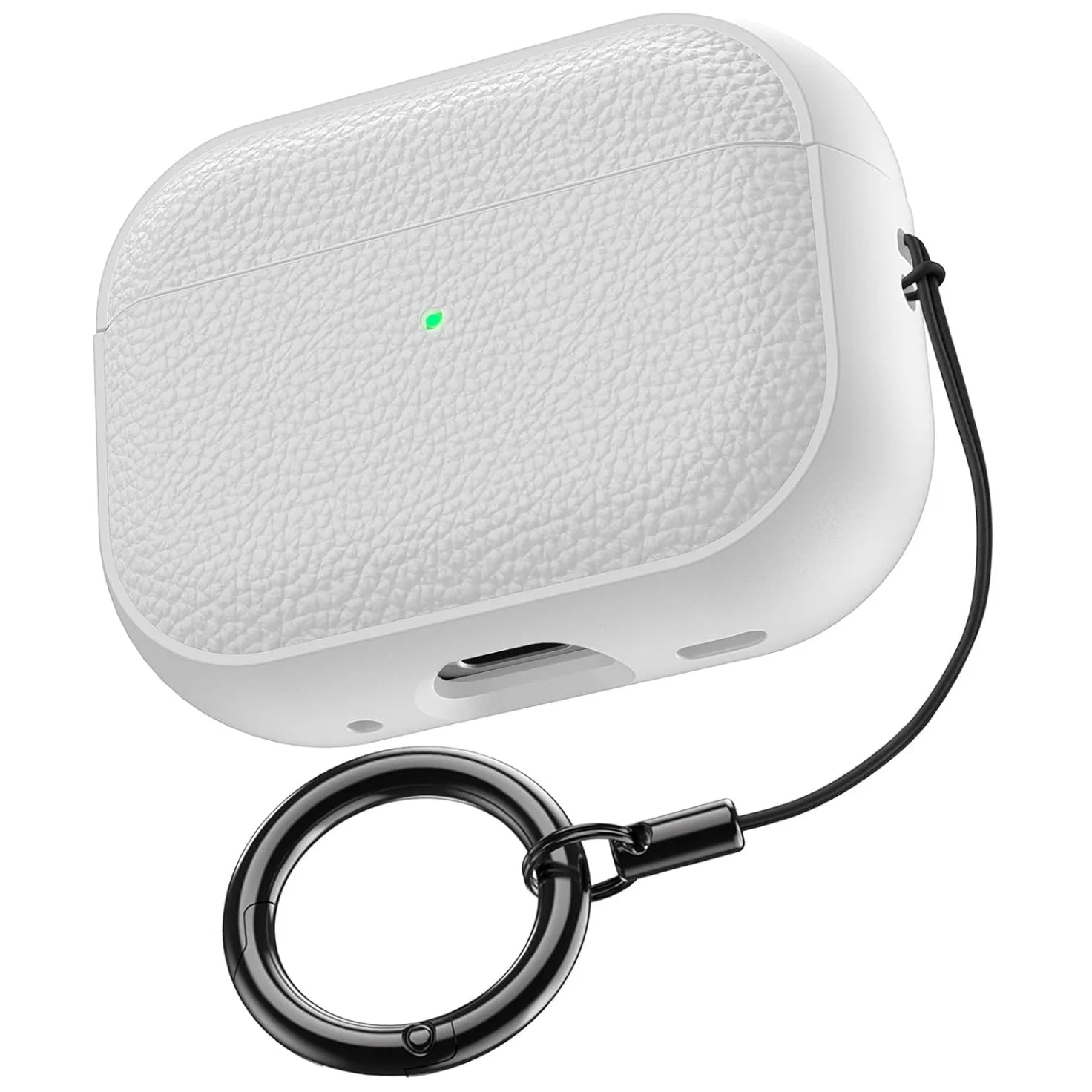 Für AirPods Pro 3, Ledermuster, TPU-Schutzhülle, Zubehör, niedliche Haut, vollständige Schutzhülle mit Schlüsselanhänger für AirPods Pro 3-Hülle