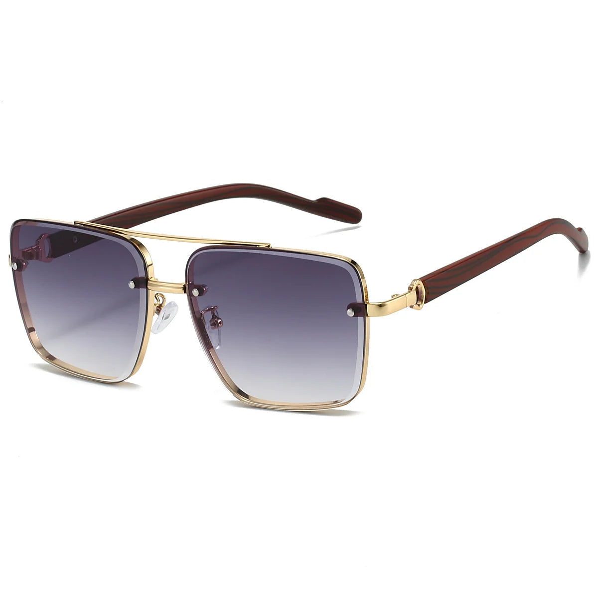 KAMMPT Mode Retro Quadratische Metall Shades frauen Original Marke Design Fahren Sonnenbrille Neue Doppel Brücke Pilot Sonnenbrille