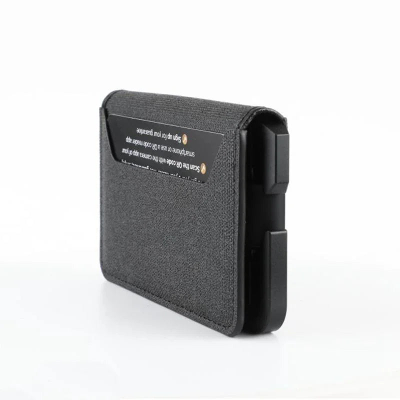 Geldbörse für Herren – Schlanke Herren-Geldbörse, Bifold-Geldbörsen, Aluminium, Kreditkarten-Reisepasshülle, Herren-Geldbörse, RFID-blockierende Geldklammer, dünn