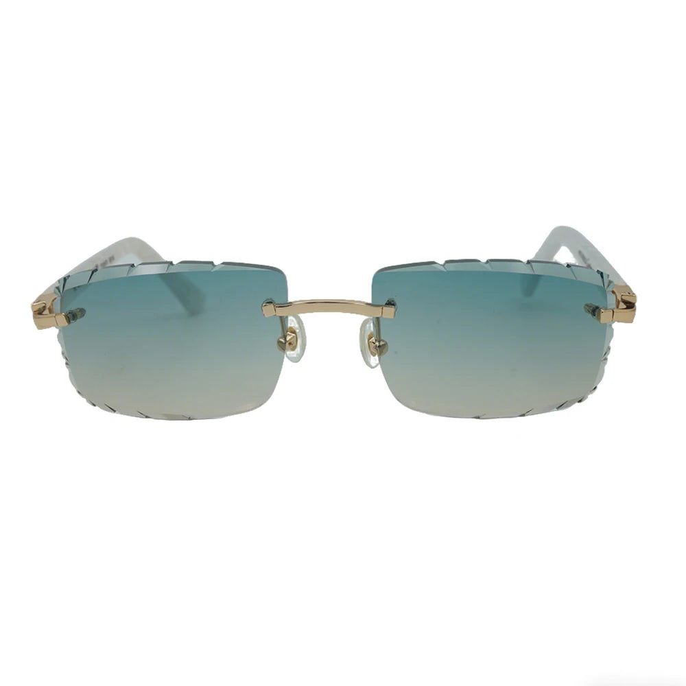 Sonnenbrille mit schlanken Metallrahmen: UV400-Schutz, trendiges Design für den täglichen und draußenbereich, schlanke Metall-Sonnenbrille