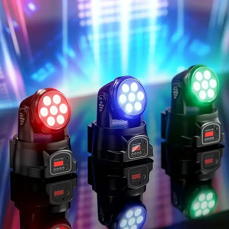 Neue 2PCS 7x10W LED Moving Head Licht 6 IN 1 RGBW Professionelle Bühne Effekt DMX512 waschen Licht für Disco DJ Musik Party Dance Club