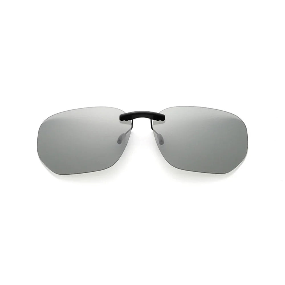 Quadratischer Clip auf Sonnenbrille Frauen polarisierte schwarze Linse uv400 Nachtsicht fahren Männer Brille Clips Anti Blendung Vintage Brille