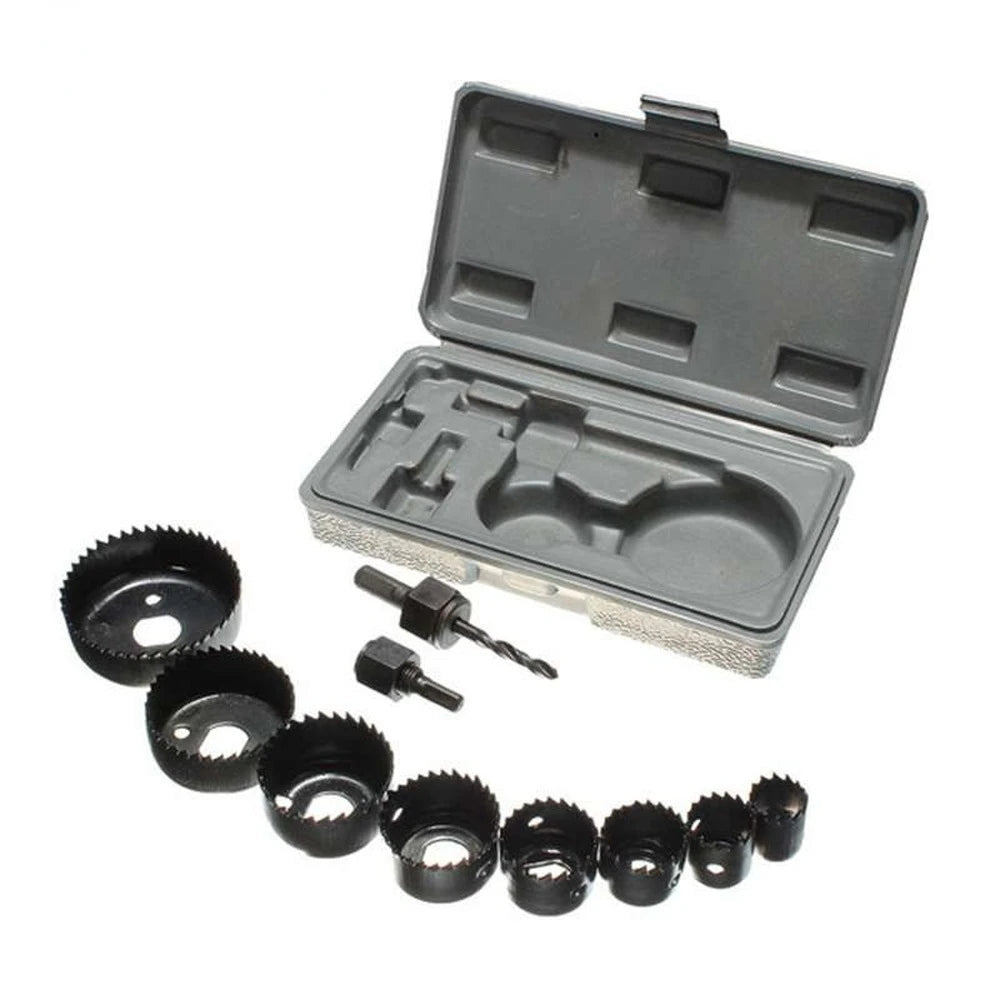 11Pcs Holzbearbeitung Bohren Tool Kit Loch Sah Schneiden Set Holz Metall Cutter Dorne Sägen Kern Bohrer Bits