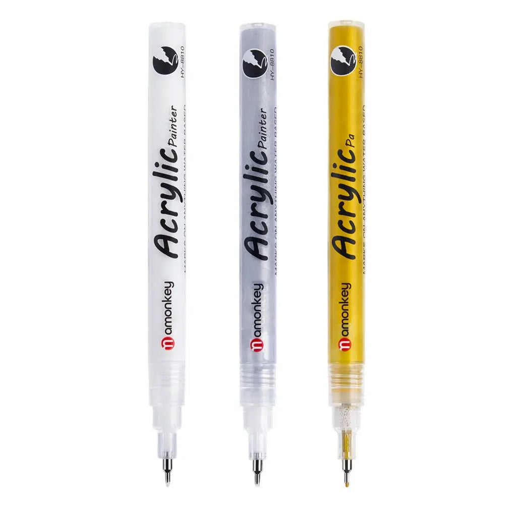 1-5 Teile/satz Klassische Weiße Tinte Gel Stift Highlight Marker Weiße Tinte Verschiedene Punkt Feine Medium Bold für Journaling kunst Zeichnung