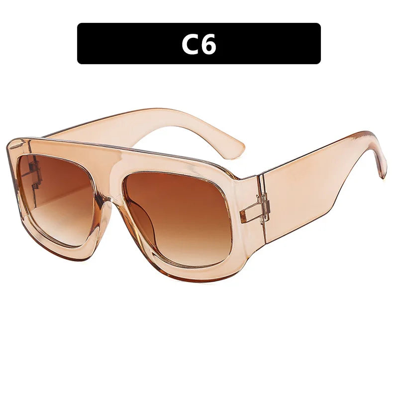 Übergroße quadratische Sonnenbrille für Männer und Frauen, 2025, neueste Mode, trendige INS-Partybrille, Unisex, stilvolles Accessoire, Freundschaftsgeschenke