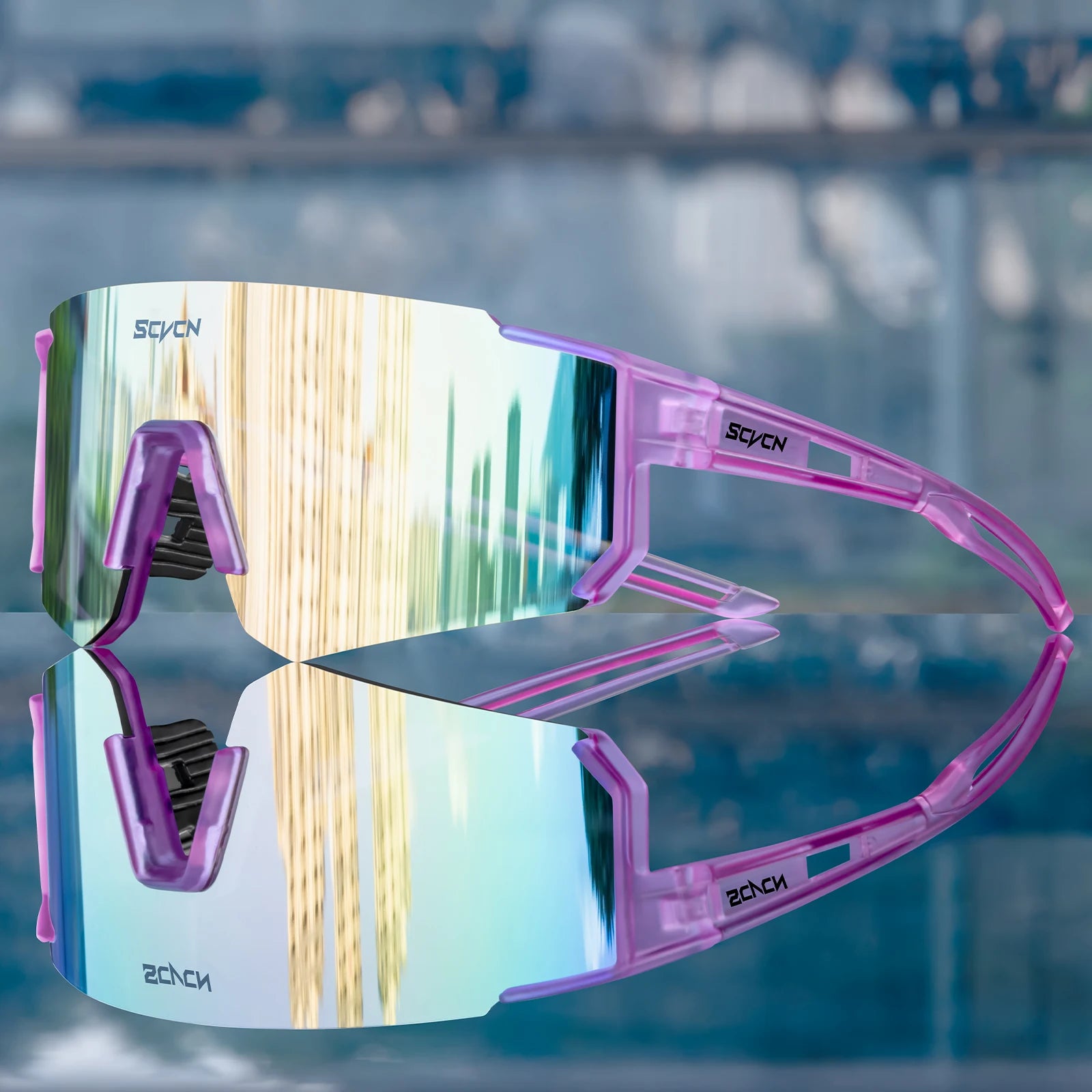 SCVCN Neue Outdoor Radfahren Sonnenbrille Männer MTB Fahrrad Brille Sport Wandern Bergsteigen Frauen Fahrrad Radfahren UV400 Brille