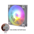 Manmu 120 mm Computergehäuse-Lüfter, stumm, Regenbogen-LED-Licht für Kühler, RGB-Lüfter für PC-Lüfterkühlung