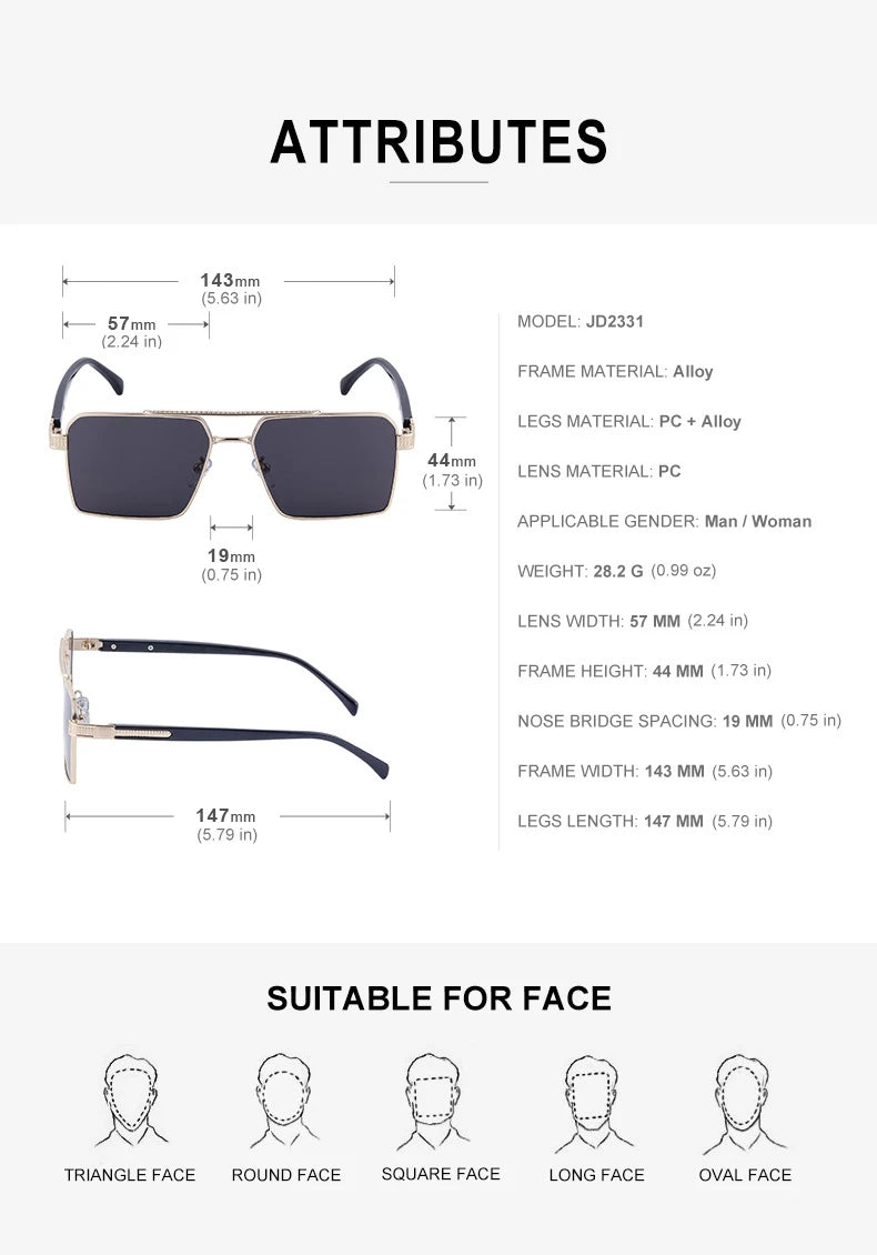 2023 quadratische Sonnenbrille für Männer Luxus Sonnenbrille Frauen trend ige Vintage Mode Brille Sonne Gafas de Sol Hombre Lünette Soleil Femme