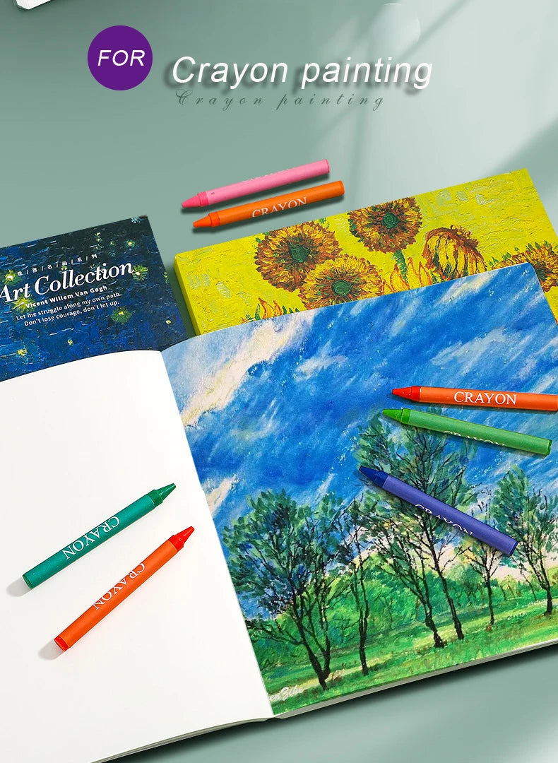 Leeres Skizzenbuch für 20 Karat 80 Blatt Papierkunststudenten, die zu zeichnen lernen, farbige Bleigemälde, Buntstift, Malerei, Kunstbedarf