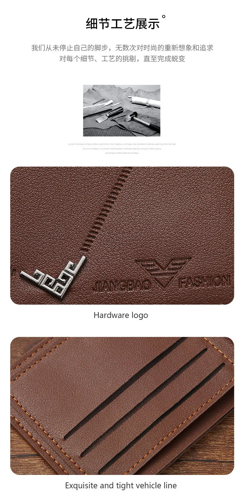 Männer Slim Geld Clip Brieftasche Kreditkarte ID Halter Casual Männlich Leder Kurze Multi-kartenhalter Geldbörsen Geschäftsmann Bifold Brieftasche