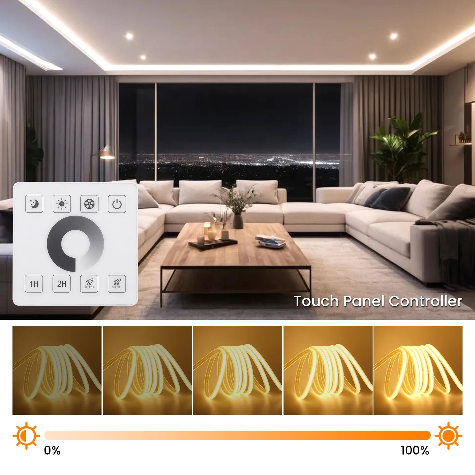 220V Dimmbare Smart COB LED Neon Streifen Licht WiFi/Bluetooth/Wand Touch Kit IP67 288LEDs/M Neon Licht Garten Home Decor 1-35M