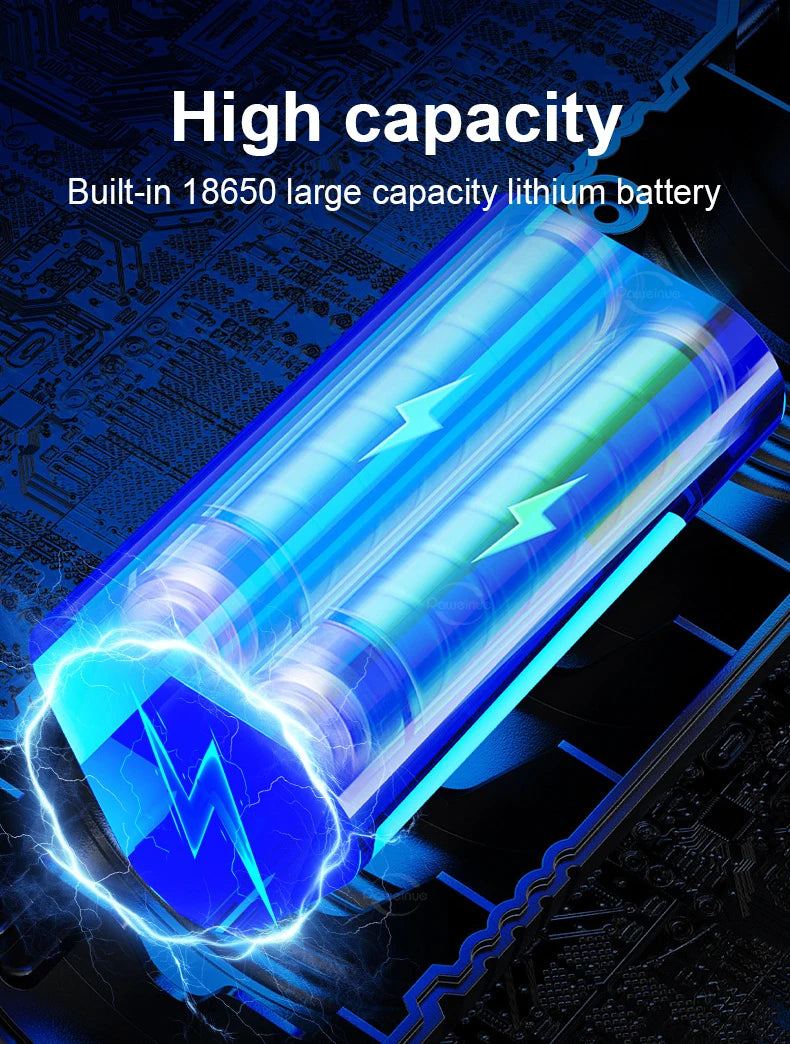 100000000LM Ultrahelle 15000 mAh USB C wiederaufladbare Taschenlampe Hochleistungs-Taschenlampen Wasserdichte Camping-Laterne Digitalanzeige