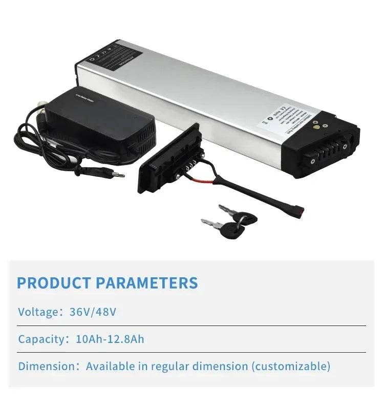 48V 17Ah 15Ah 12,8Ah 10,4Ah 36V 10Ah 12Ah 15Ah DCH-003 DCH-006 DCH-009 350W~1000W Motorbatterie