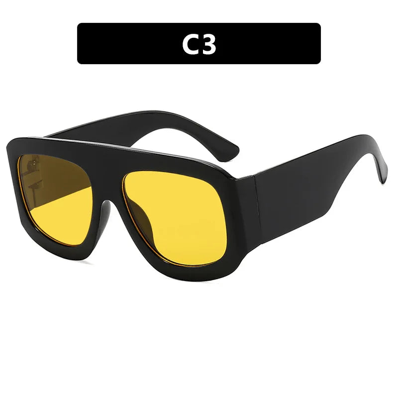 Übergroße quadratische Sonnenbrille für Männer und Frauen, 2025, neueste Mode, trendige INS-Partybrille, Unisex, stilvolles Accessoire, Freundschaftsgeschenke