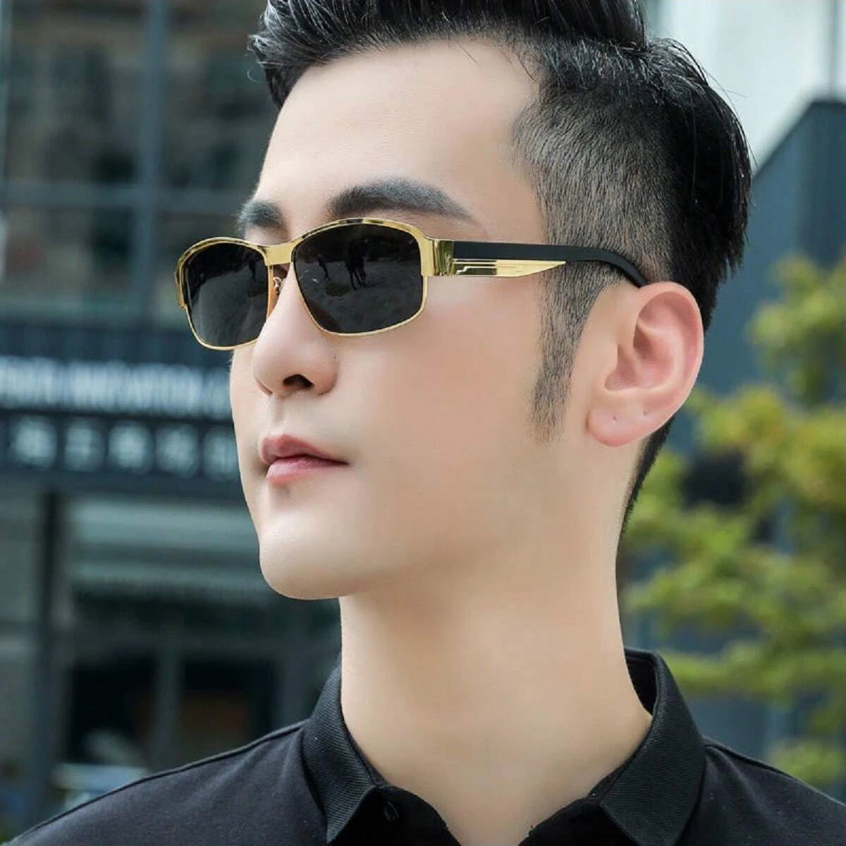 Sonnenbrille für Männer, Tag- und Nachtsicht, Fahren, Angeln, polarisiert, Anti-UV-Trend, Sonnenbrille für Männer, Glas, authentischer Sonnenschutz, Su