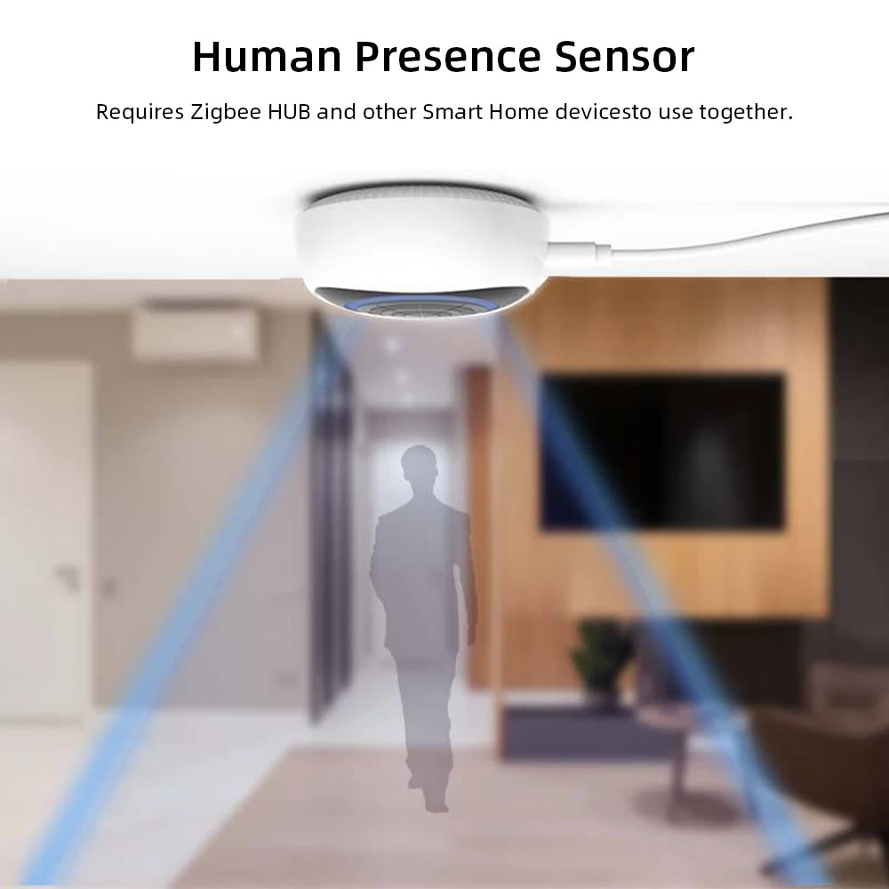 Intelligente Radar Radar Welle Tuya Zigbee Menschliche Anwesenheit Sensor 5,8G Millimeter Welle Sinn Sonde Induktion Detektor Smart Verknüpfung