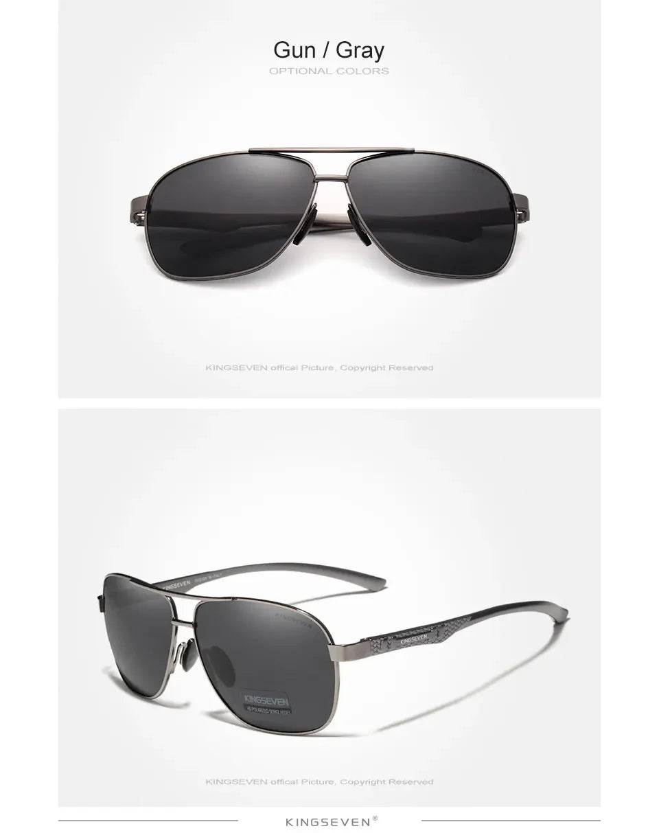 KINGSEVEN Polarisierte Aluminium Sonnenbrille Männer UV400 HD Objektiv Pilot Augenschutz Photochrome Gläser Frauen Nachtsicht Brillen