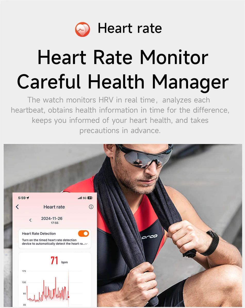 LIGE Smart Uhr Herzfrequenz Blutdruck Monitor Schrittzähler Sport Fitness Tracker Elektronische Armband Männer Frauen Smartwatch Mann