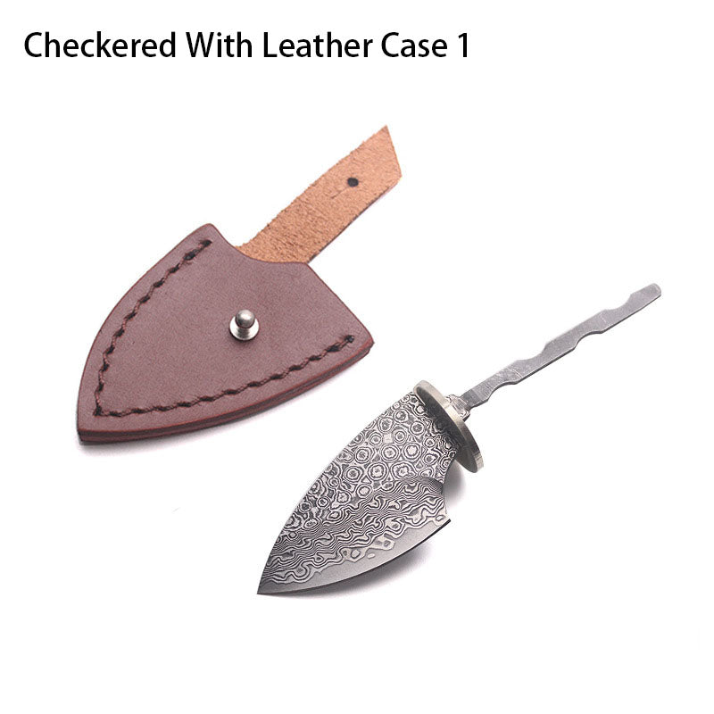Rosette Damaskus Stahl Sharp Feste Klinge Messer Rohlinge Haushalt DIY Outdoor Camping Überleben Werkzeug Teile Zubehör