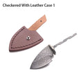 Rosette Damaskus Stahl Sharp Feste Klinge Messer Rohlinge Haushalt DIY Outdoor Camping Überleben Werkzeug Teile Zubehör